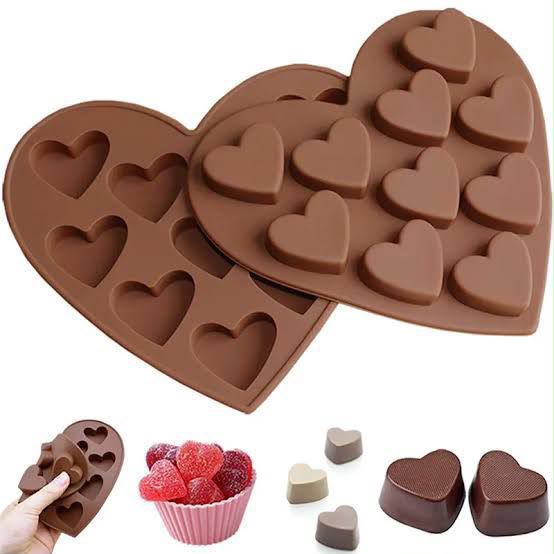 HeartShape Silicone Reusable Chocolates Mould
