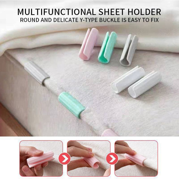 Pack of 12pcs Bedsheet Plastic Cover Clips