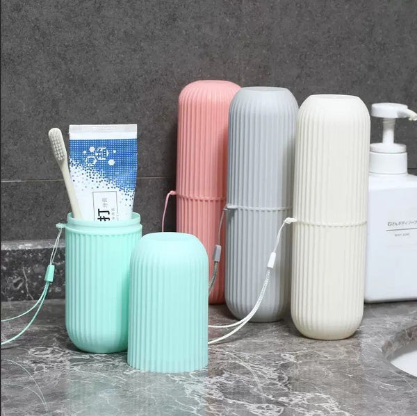 1Pcs Portable Toothbrush Case Toothpaste Cup Holder Protect Storage Box Travel Organizer Storage Cover Travel Toothbrush Holder Case
