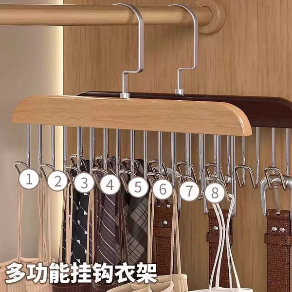 8 Hook Wooden Hanger