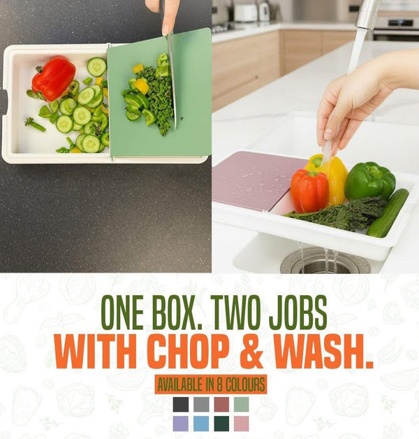 2in1 Multipurpose Kitchen Chop and Wash Dish