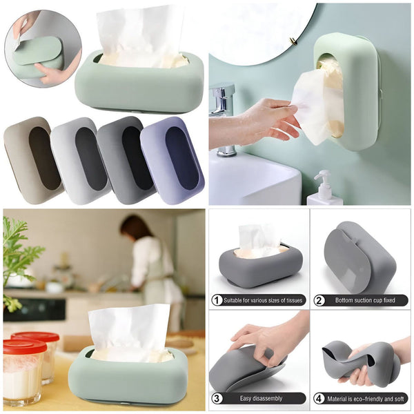 Silicone Suction Tissue Box Holder