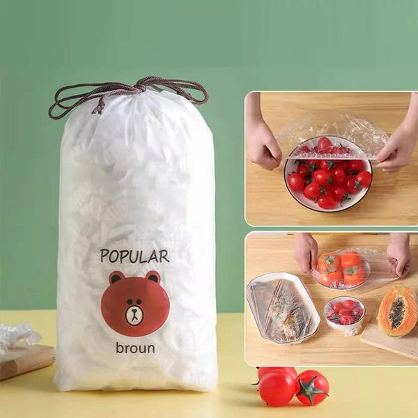 100 pcs Disposable Food Cover Shopper Bag