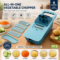 Multipurpose 5in1 Straight Drainage Vegetable Cutter/Slicer (Mix/Random colour)
