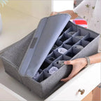 24-Grid Foldable Fabric Organizer Box - Genzzes