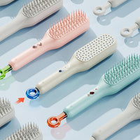 Telescopic Self Cleaning Hair Brush