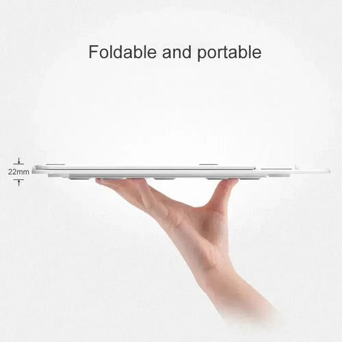 360° Rotating Foldable Laptop Stand with Mobile Holder - Genzzes