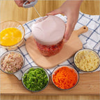 4-Blade Manual Food Chopper - Genzzes