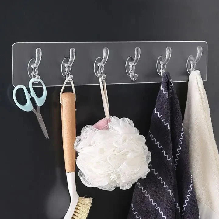 6-Row Transparent Hooks - Genzzes