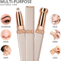 New Premium Square 2in1 EyeBrow and Facial Hair Remover with Box Packing
