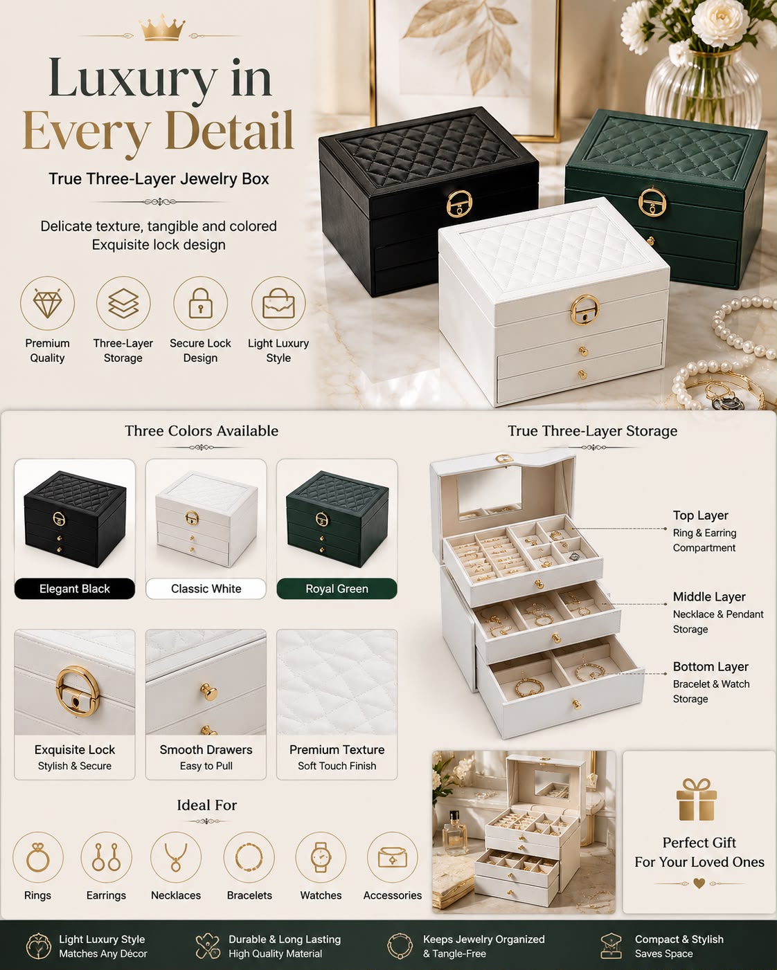 3 layer Ragzeen Jewellery Box