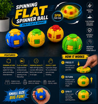 Colourful 3D Printed Stress Relief Fidget Spinner Ball
