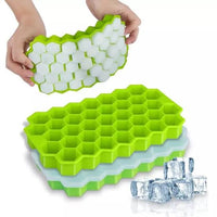 Honey Comb IceCubes Silicone Tray with Silicone LID Cover
