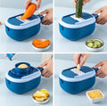 🔥 New 10in1 Mandoline Slicer Chopper with Happy Drainage Basket (Mix/Random colour)
