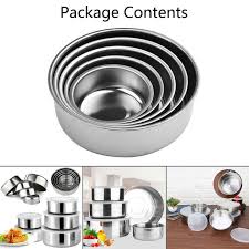 Stainless Steel 5 Pieces Bowl Set