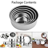 Stainless Steel 5 Pieces Bowl Set