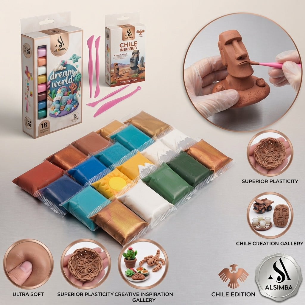 Set of 12pcs 11D Super Light Clay with Tools