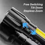 Rechargeable COB LED Mini Flashlight