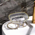 Luxury Golden Stand Drainage Soap Tray (Mix/Random colour)