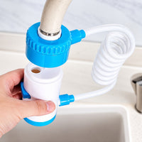 Multiple Faucet Extender with Liquid Container