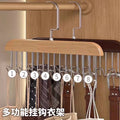 8 Hook Wooden Hanger