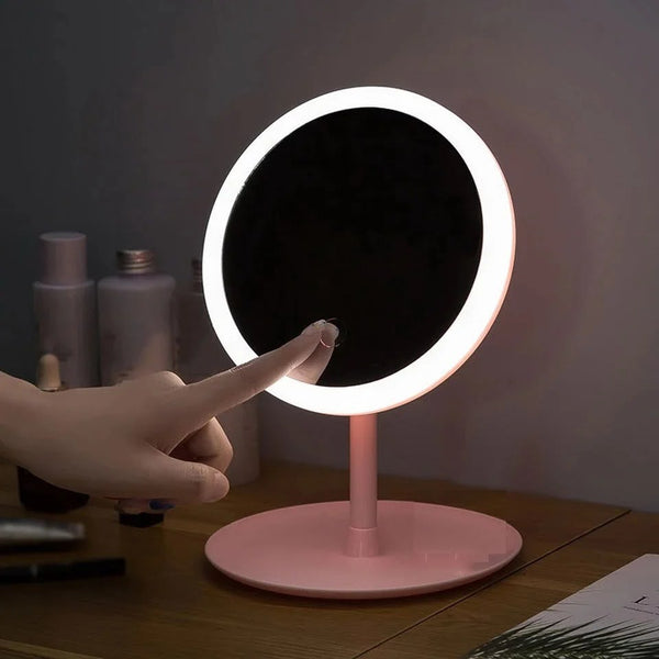 3 Modes Rechargeable LED Makeup Mirror with Stand