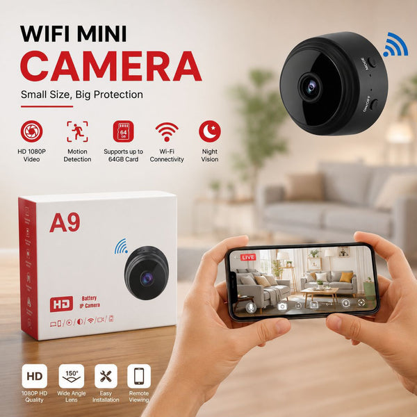 A9 Mini Rechargeable Wireless Camera with Box Packing
