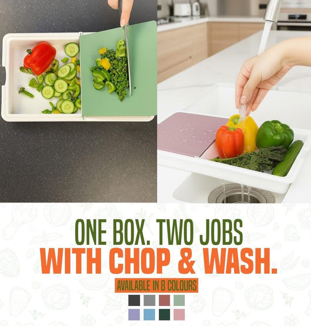 2in1 Multipurpose Kitchen Chop and Wash Dish