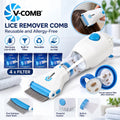 Electric V-Comb Anti Lice Device with 4 Filters