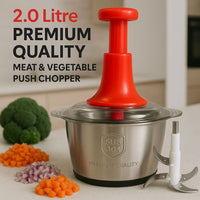 2Liter Stainless Steel Push Chopper