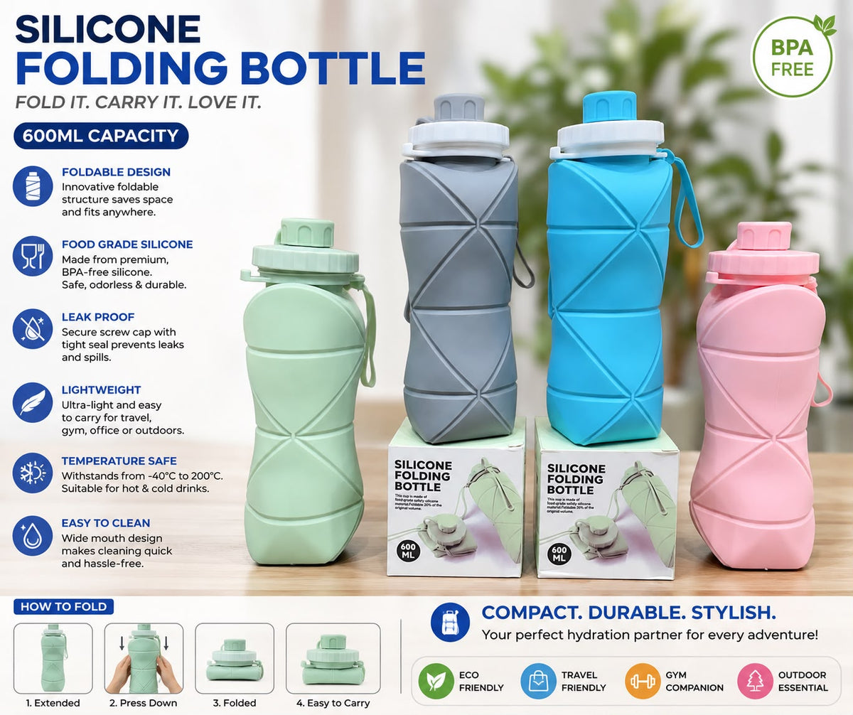 Silicone Folding Bottle 600 ML