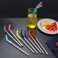 Stainless Steel Tumbler Straw with Silicone Sipper