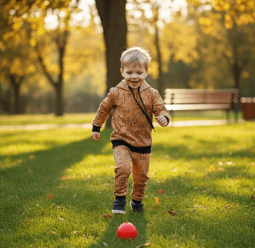 Alphabet Print Kids Tracksuit - Genzzes