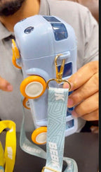 Car Design Kids Water Bottle with Strap - Genzzes