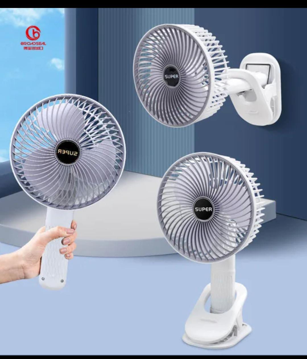Portable Desktop Fan With 3 Speeds