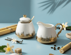Ceramic Sugar & Milk Pot Set - Genzzes