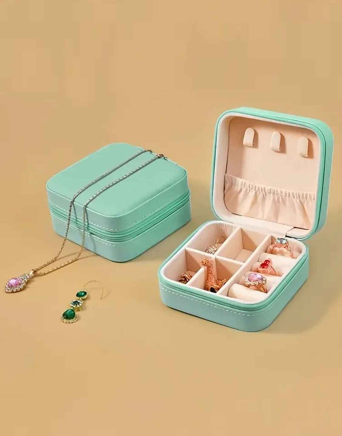 Compact Travel Jewelry Box