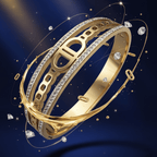 Crystal D-Link Bangle - Genzzes