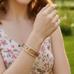 Crystal D-Link Bangle - Genzzes