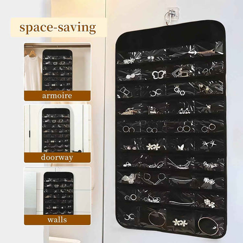 Double-Sided Hanging Jewelry Organizer