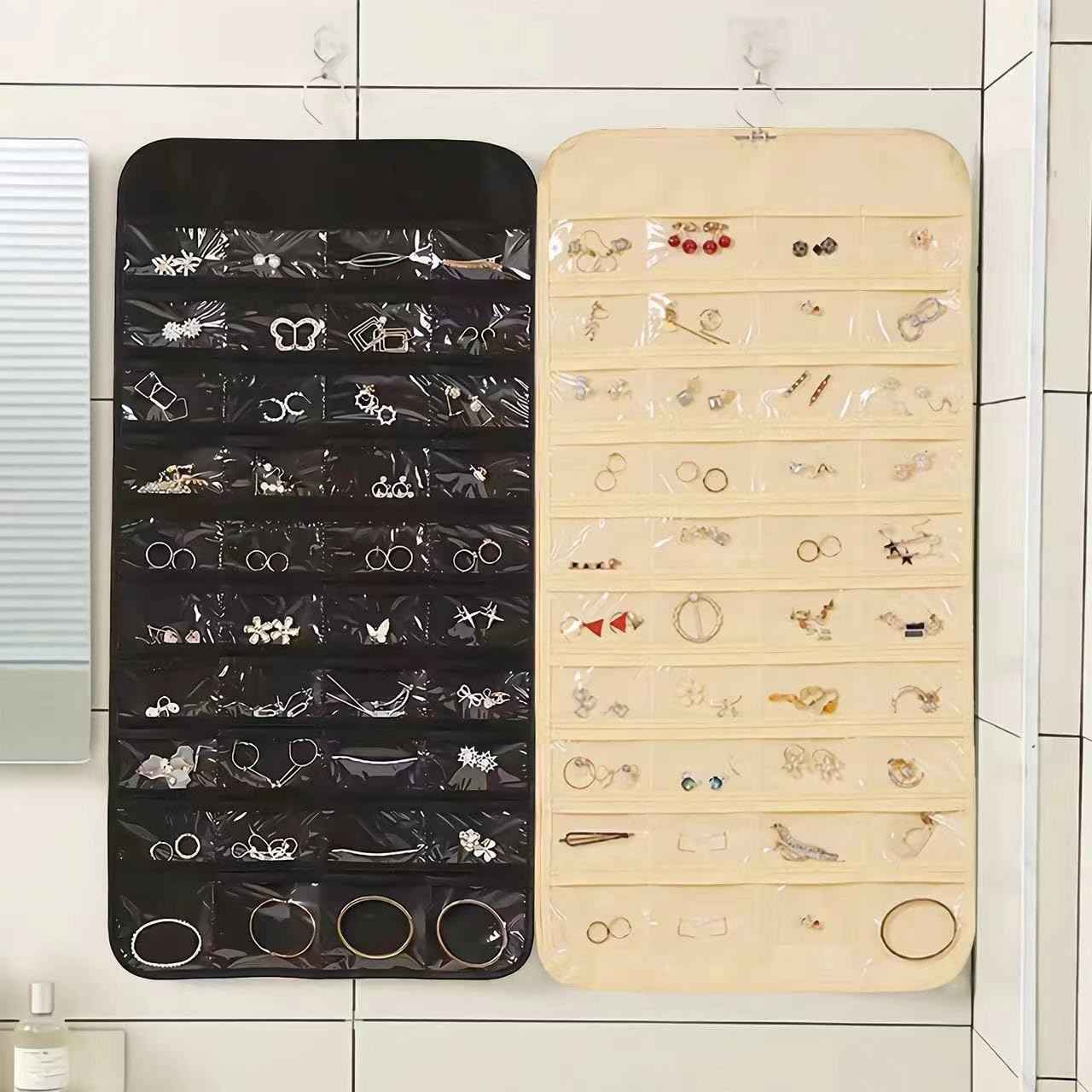 Double-Sided Hanging Jewelry Organizer