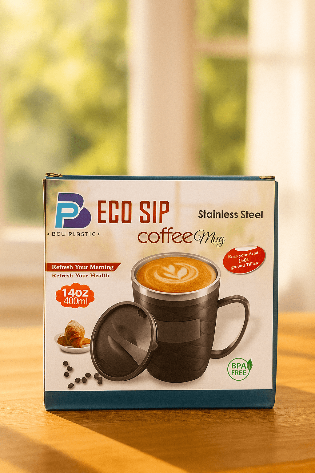 ECO SIP - Stainless Steel Coffee Mug - Genzzes