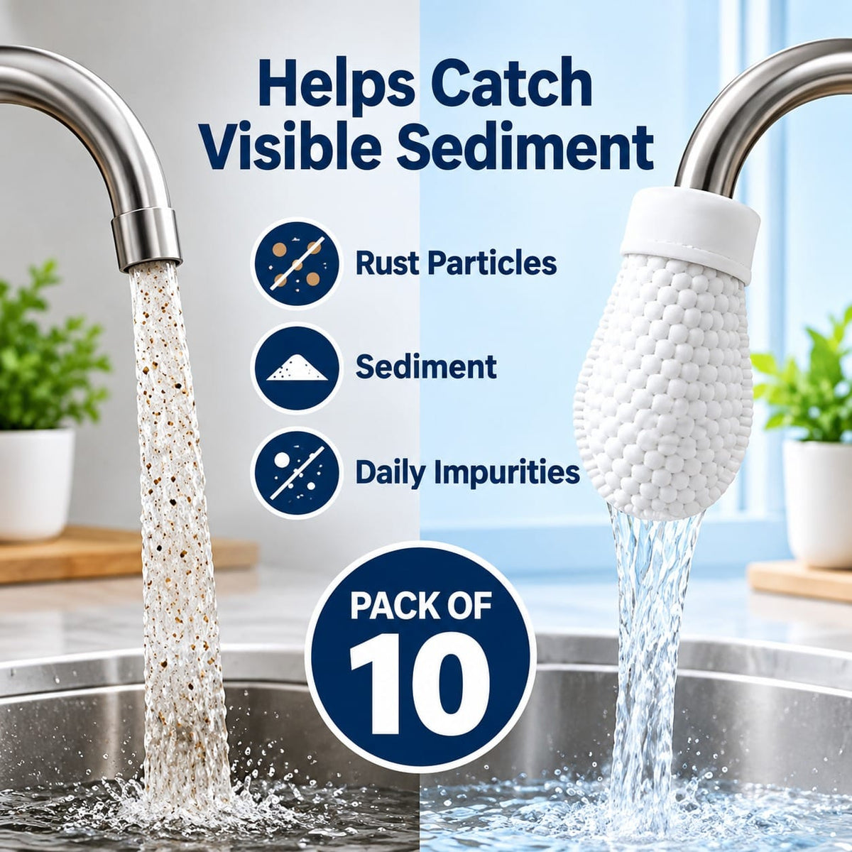 10pcs Set Faucet Water Filter Bags