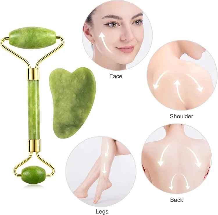 Flawless Jade Roller With Stone