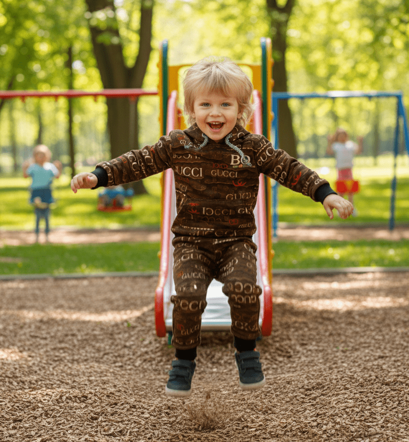 Gucci All-Over Print Kids Tracksuit - Genzzes