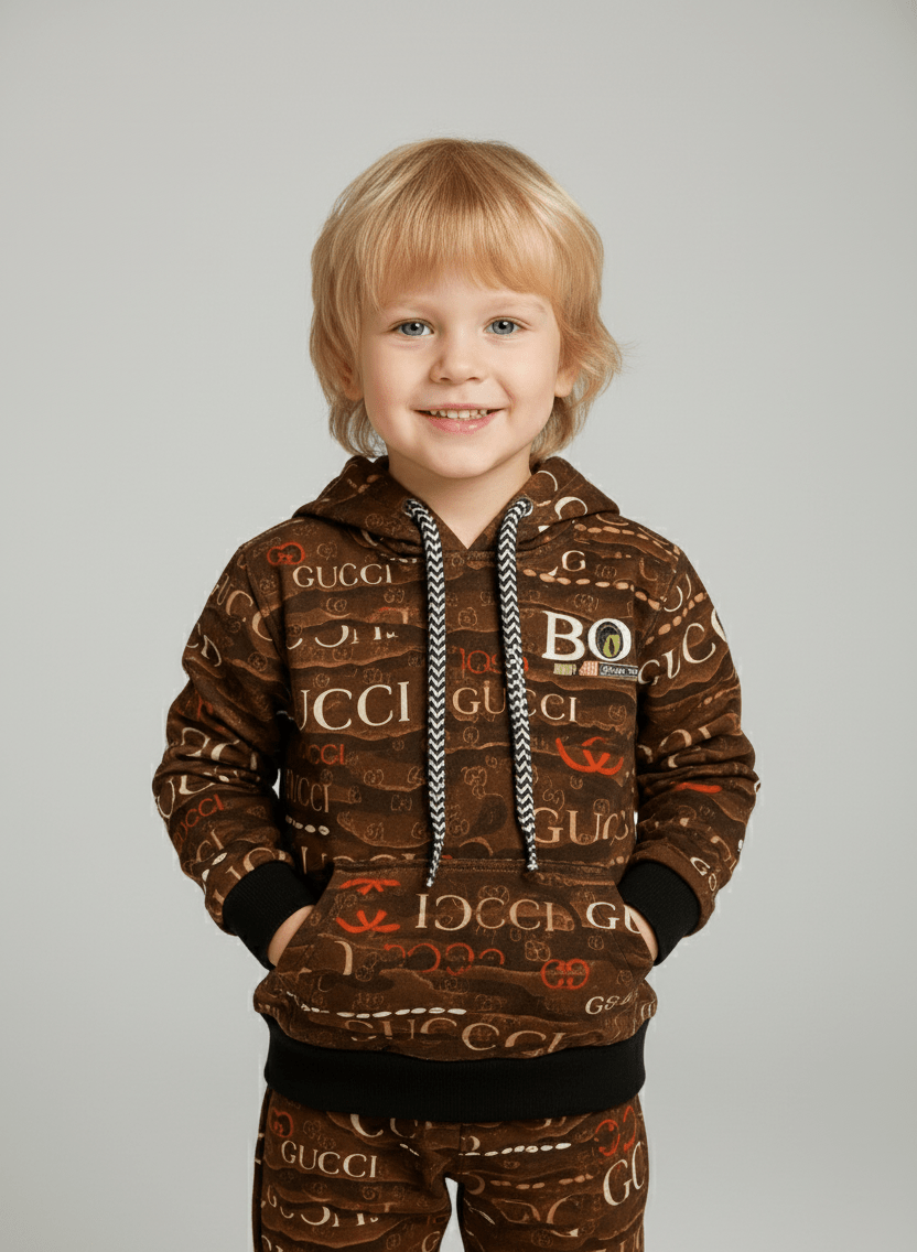 Gucci All-Over Print Kids Tracksuit - Genzzes