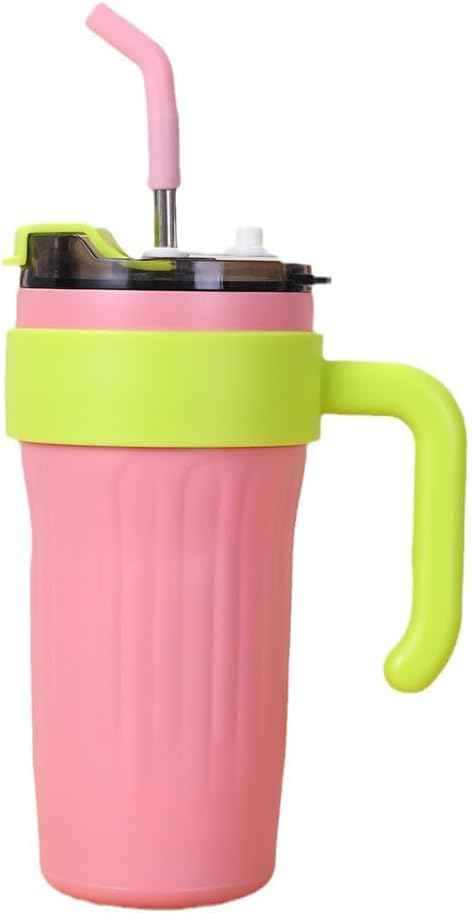 Handle Tumbler With Straw