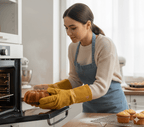 Heat Protective Leather Baking Gloves - Genzzes