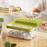 50Cubes Push Out Ice Cubes Box with Tray Box