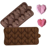 Diamond HeartShape Silicone Reusable Chocolates Mould